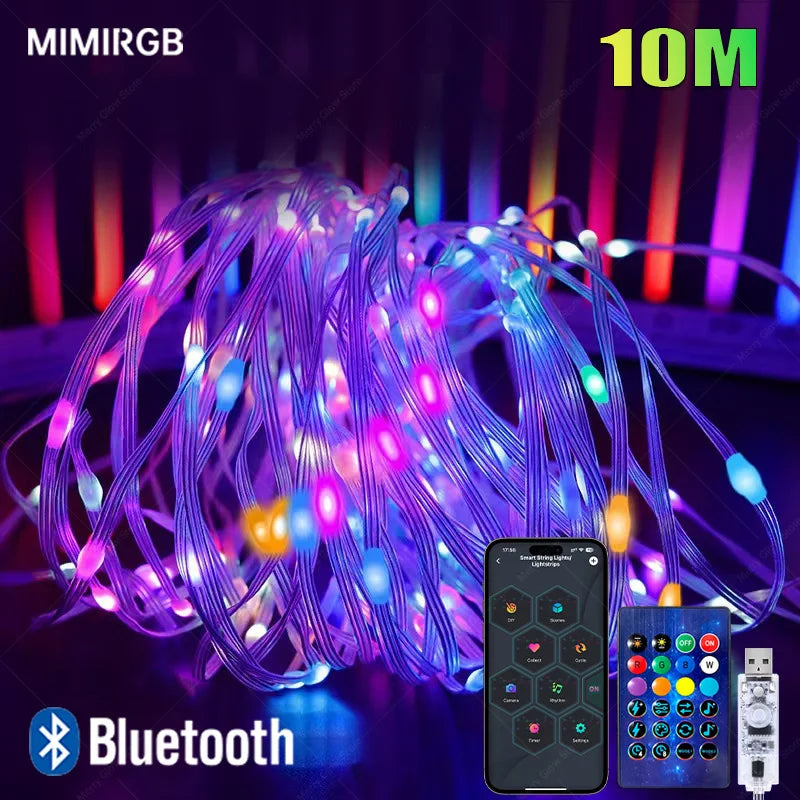 10M LED String Lights Smart Bluetooth Remote Control™