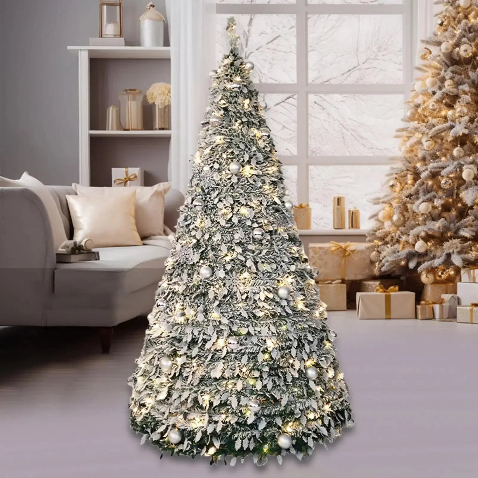 150/180/210CM Foldable Christmas Tree with Decorative Lights™ - RS Store