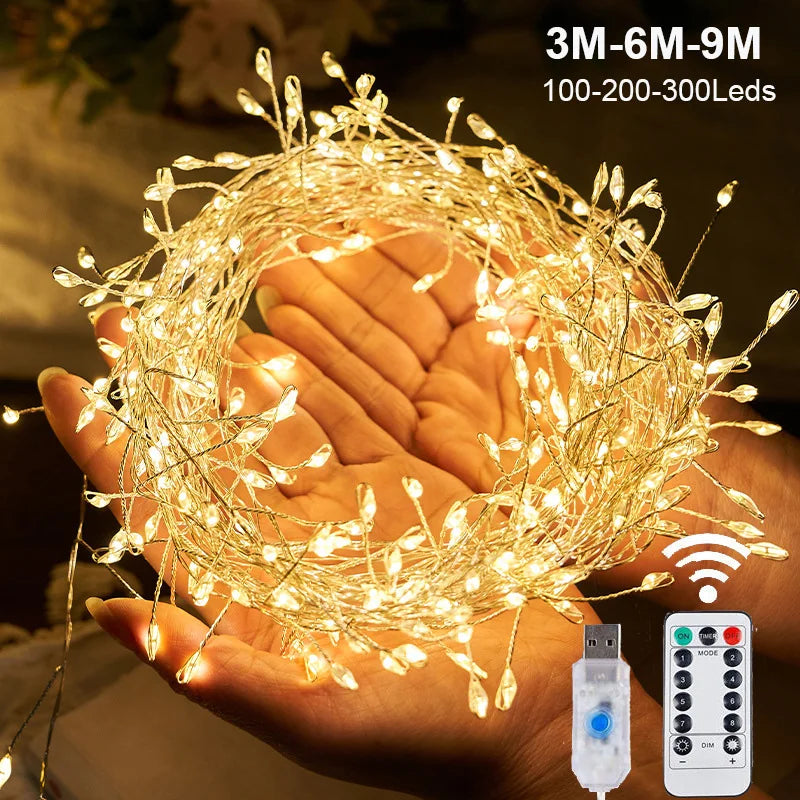 3/6/9M USB Power LED Firecracker String Lights™