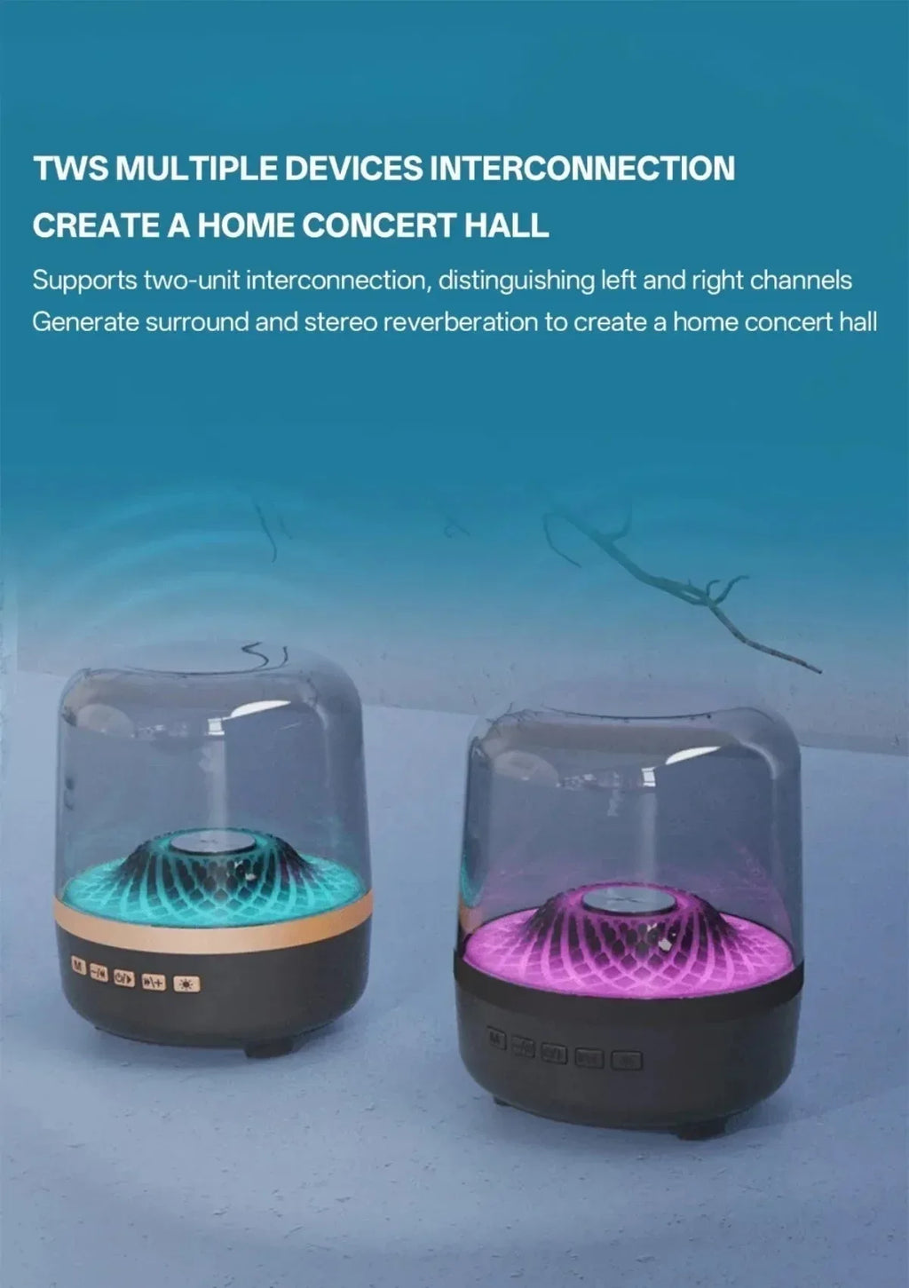 Glaze 5 Subwoofer Bluetooth Wjoy™ - RS Store