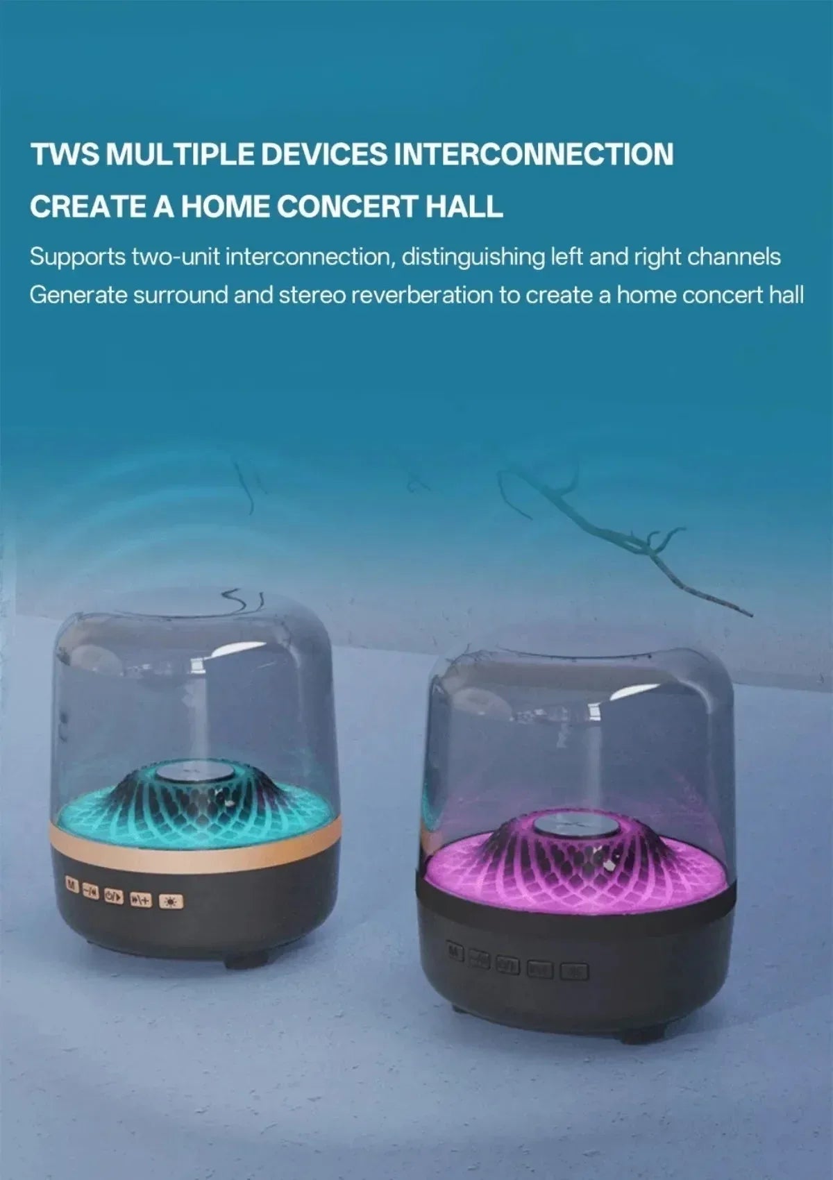 Glaze 5 Subwoofer Bluetooth Wjoy™ - RS Store