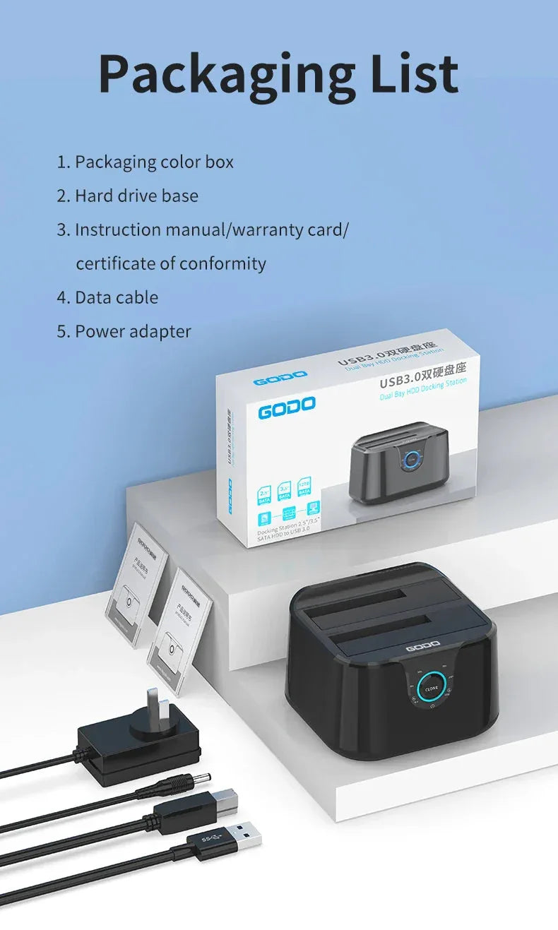 GODO Hard Drive Docking Station™ - RS Store