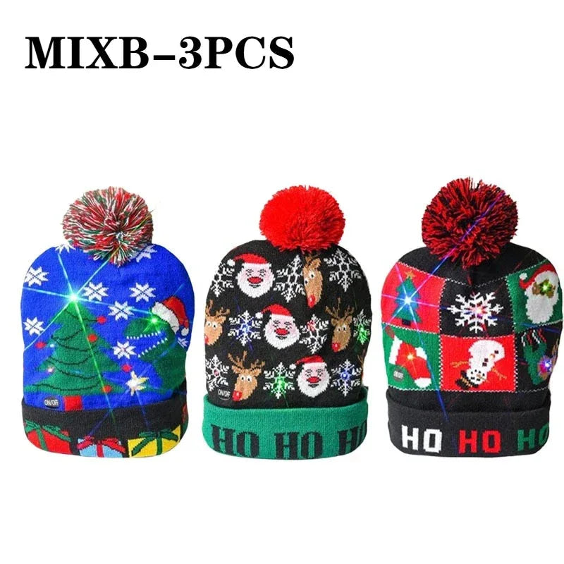 Christmas LED Knit Hat Light-Up Beanie™ - RS Store