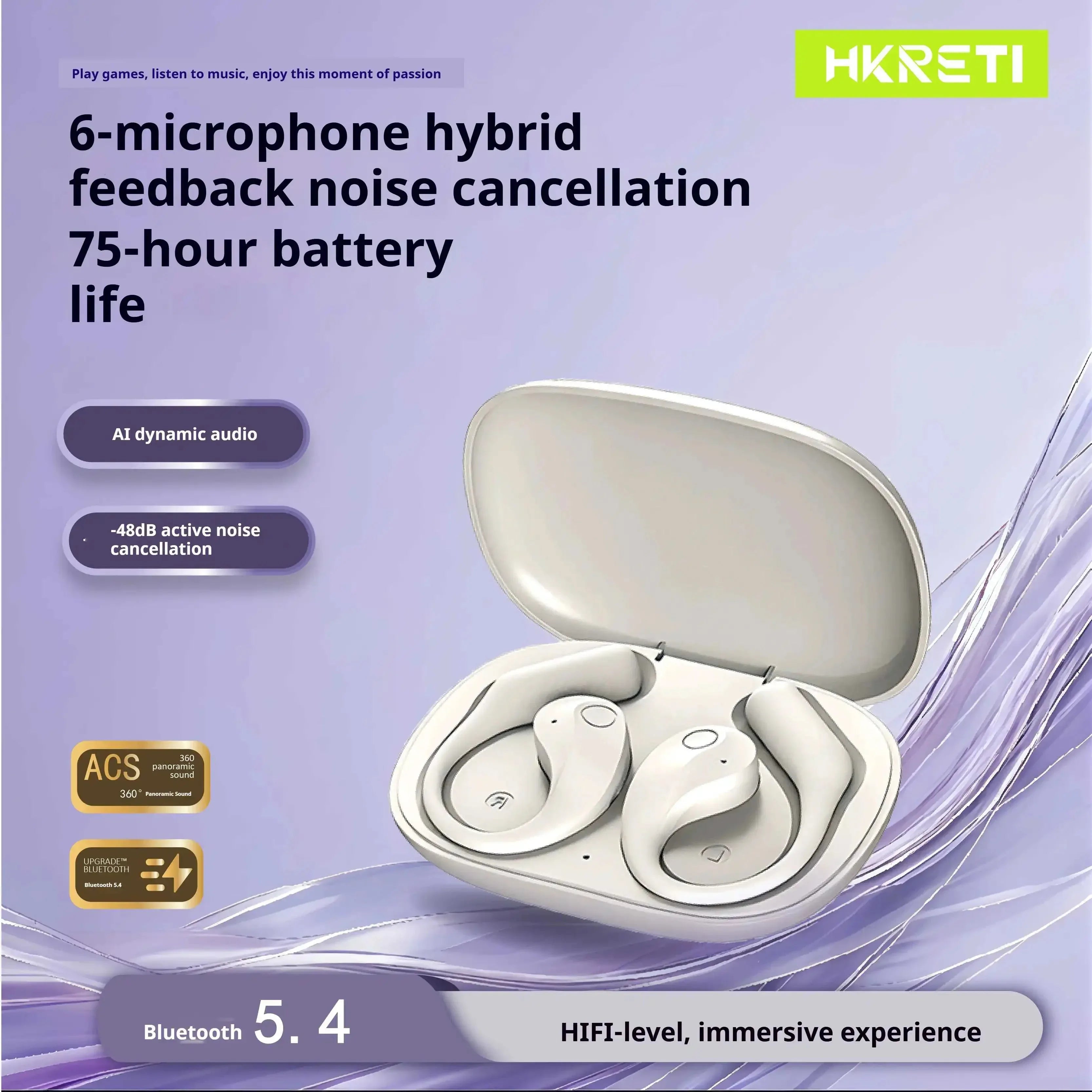 HG15 10 Hours Playtime Wireless Earbuds HKRETI™ - RS Store