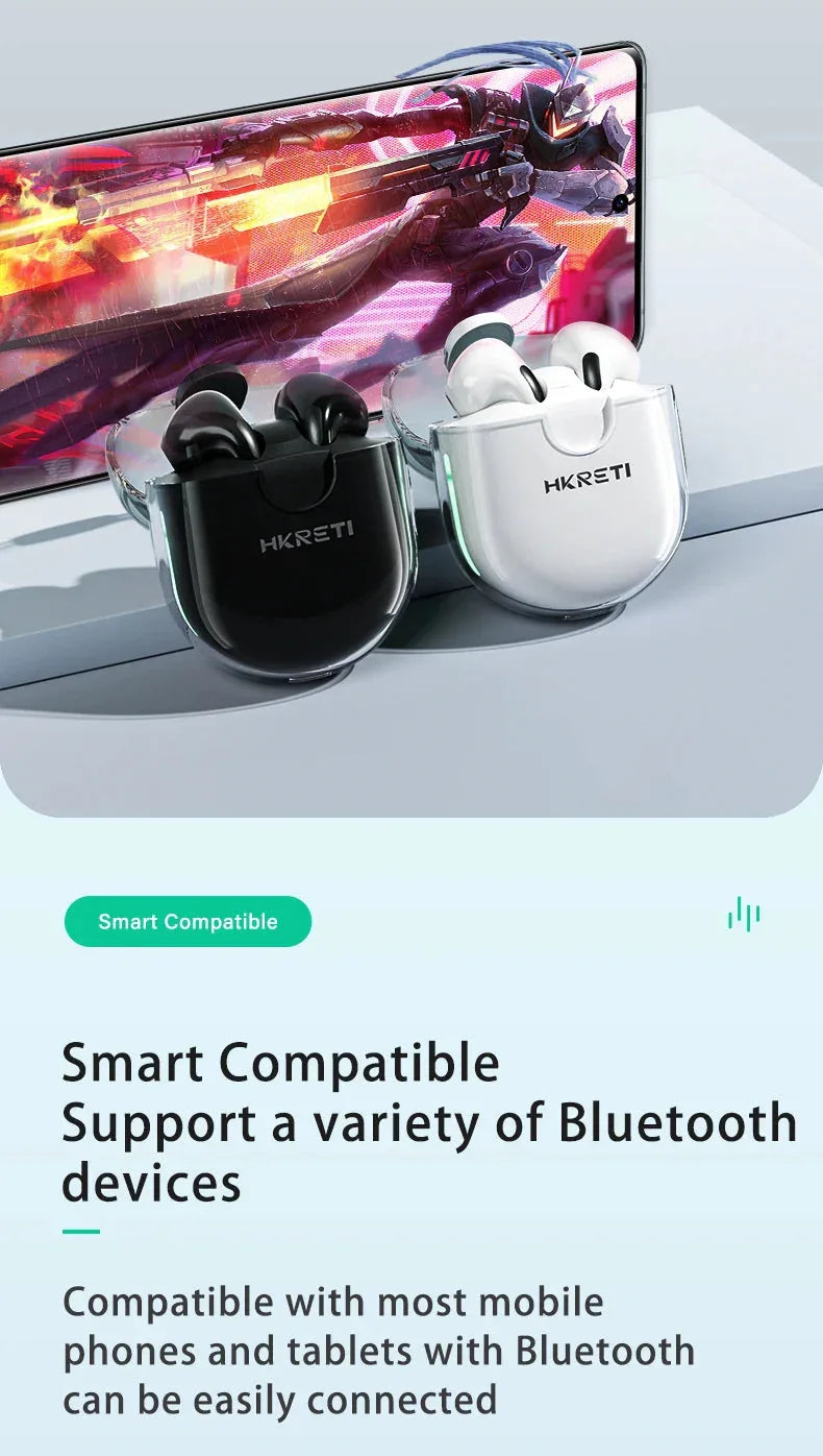 H5 Bluetooth 5.4 Wireless Earbuds HKRETI™ - RS Store