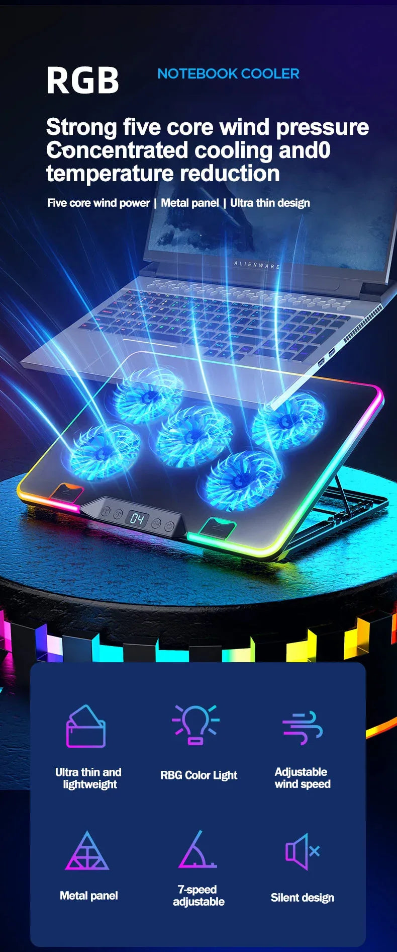 F36 Gaming Laptop Cooling Pad™ - RS Store