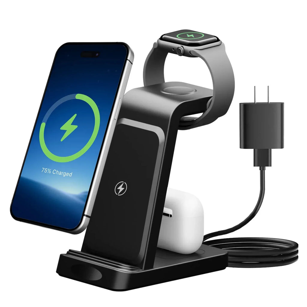15W Wireless Chargers Magnetic 3 in 1 Foldable ™ - RS Store
