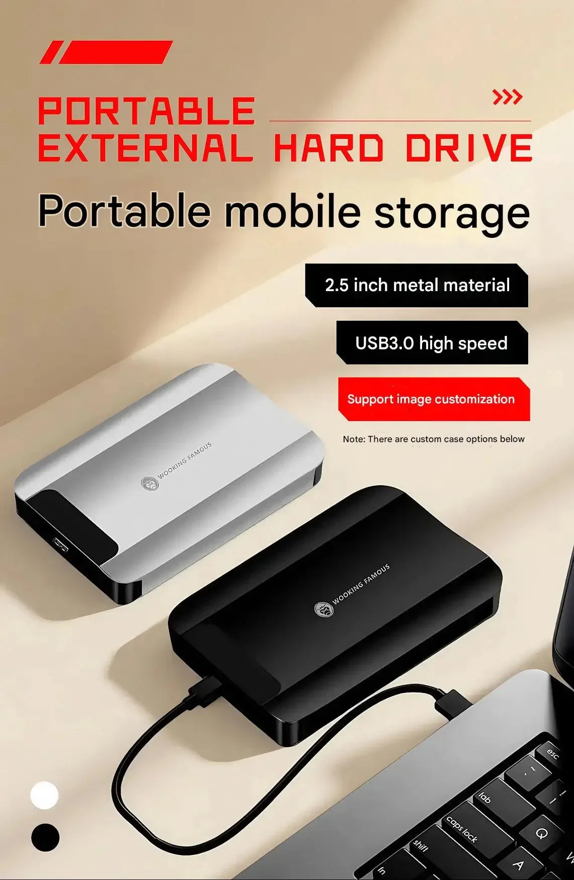 Portable HDD External Hard Drive Disk 320GB 500GB 1TB USB3.0™ - RS Store