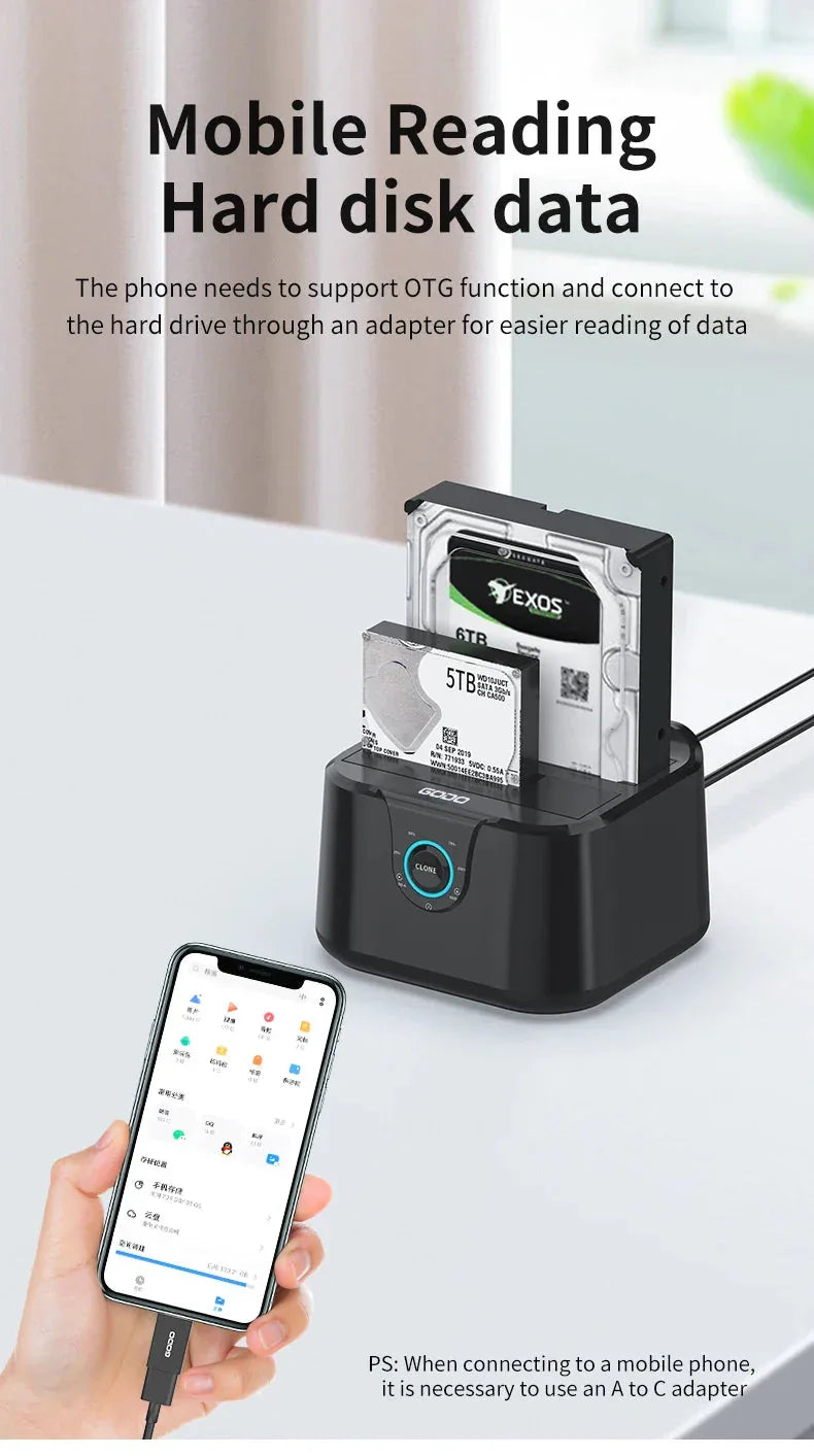 GODO Hard Drive Docking Station™ - RS Store