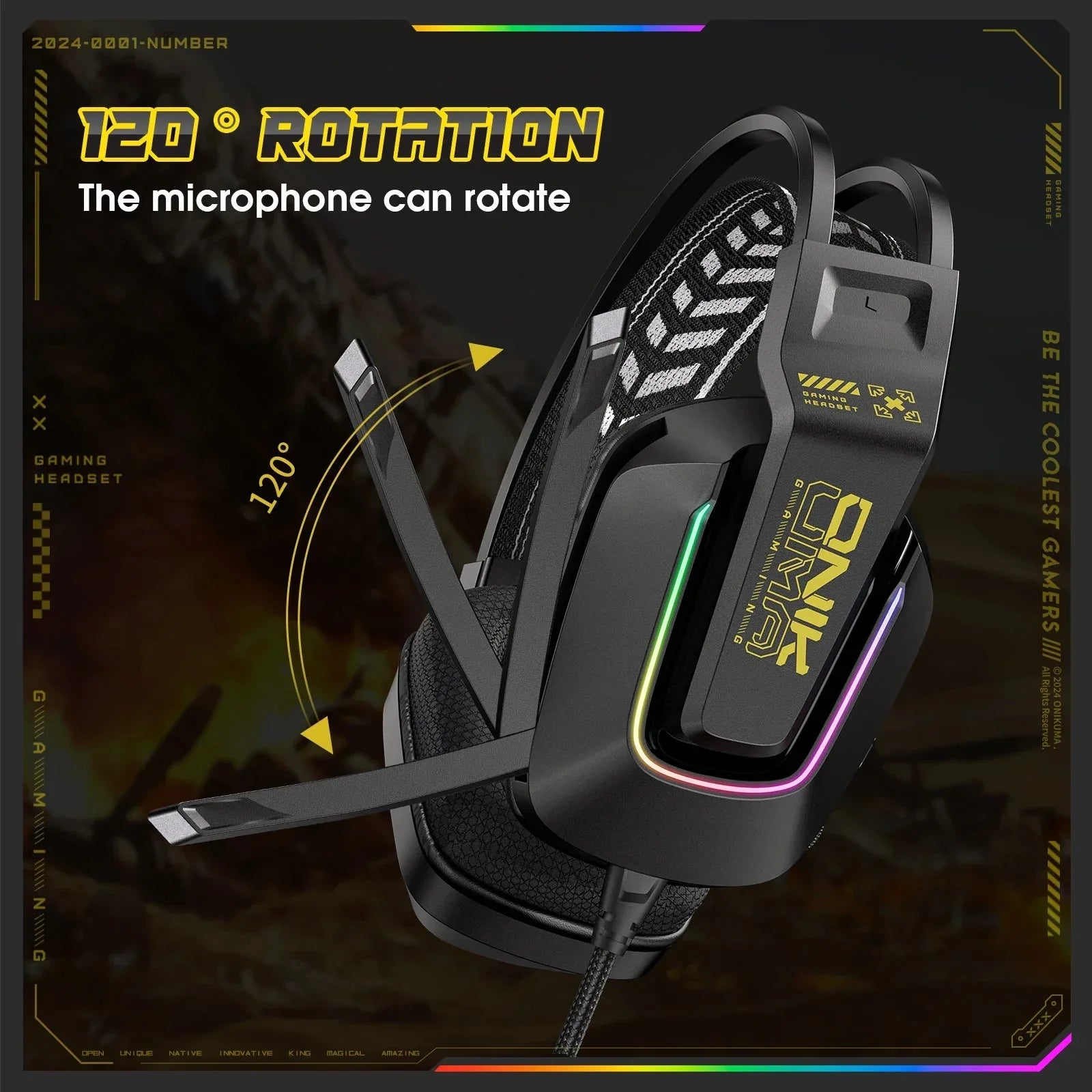 X13 Wired Gaming Headset Onikuma™ - RS Store