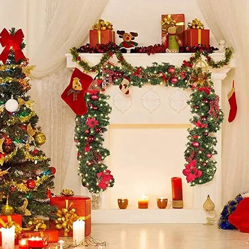 2.7M Christmas Garlands With Pinecones Red Berries™ - RS Store