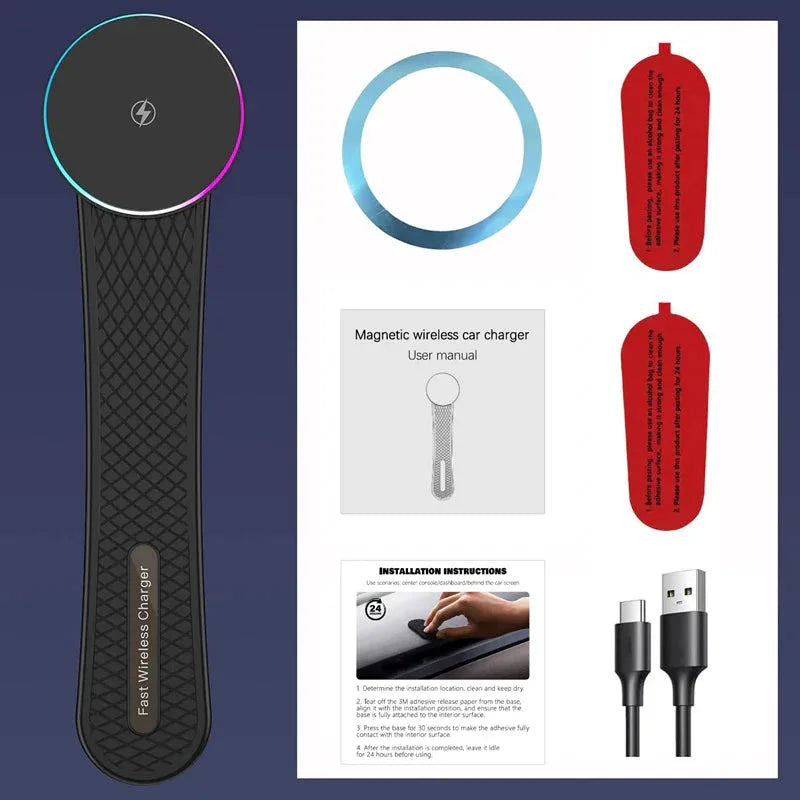 Magnetic Wireless Charger Car Adjustable Phone Holder™ - RS Store