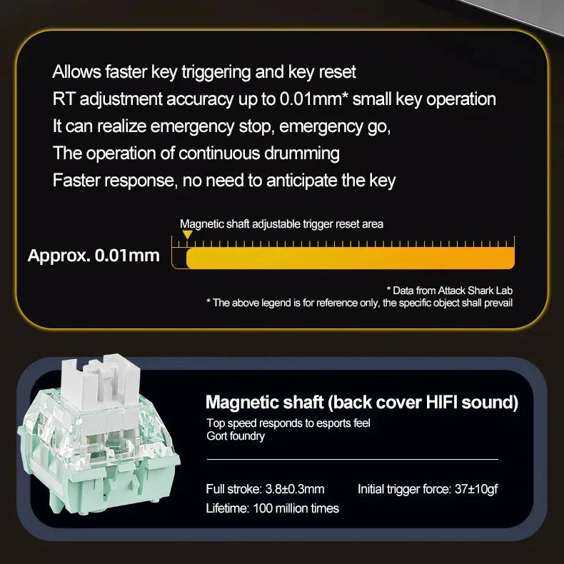 Magnetic Gaming Keyboard ATTACK SHARK™ - RS Store