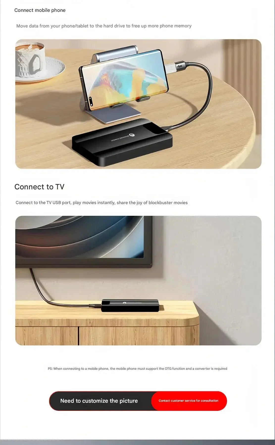 Portable HDD External Hard Drive Disk 320GB 500GB 1TB USB3.0™ - RS Store