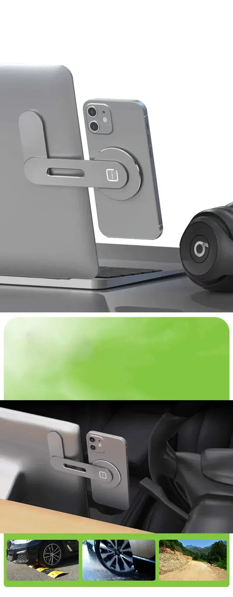 Invisible Foldaway Car Phone Mount Holder 15W™ - RS Store