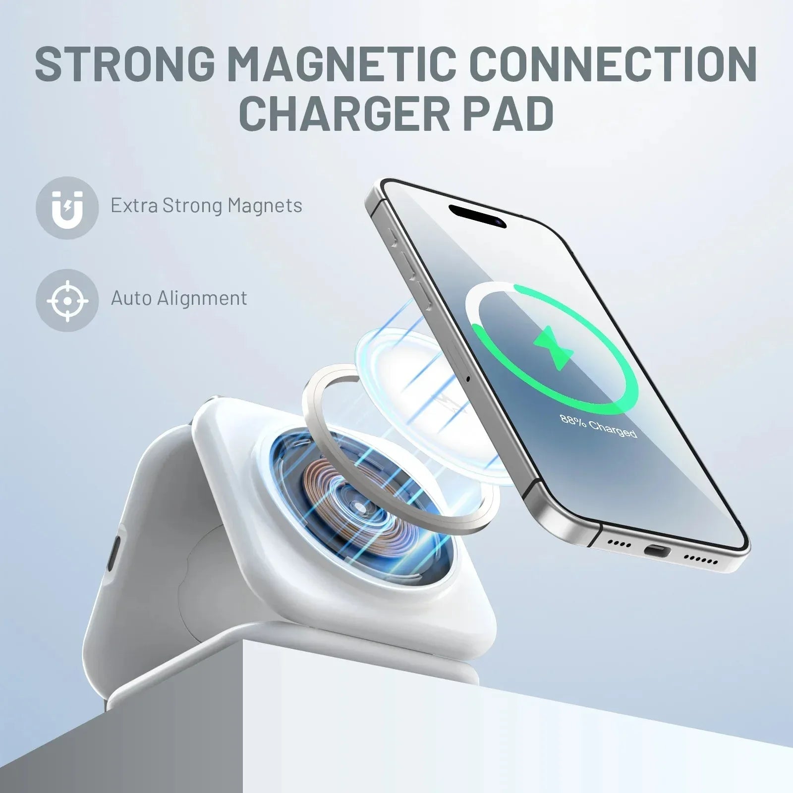 Magnetic Wireless Charger 3 in 1 Foldable 15W™ - RS Store