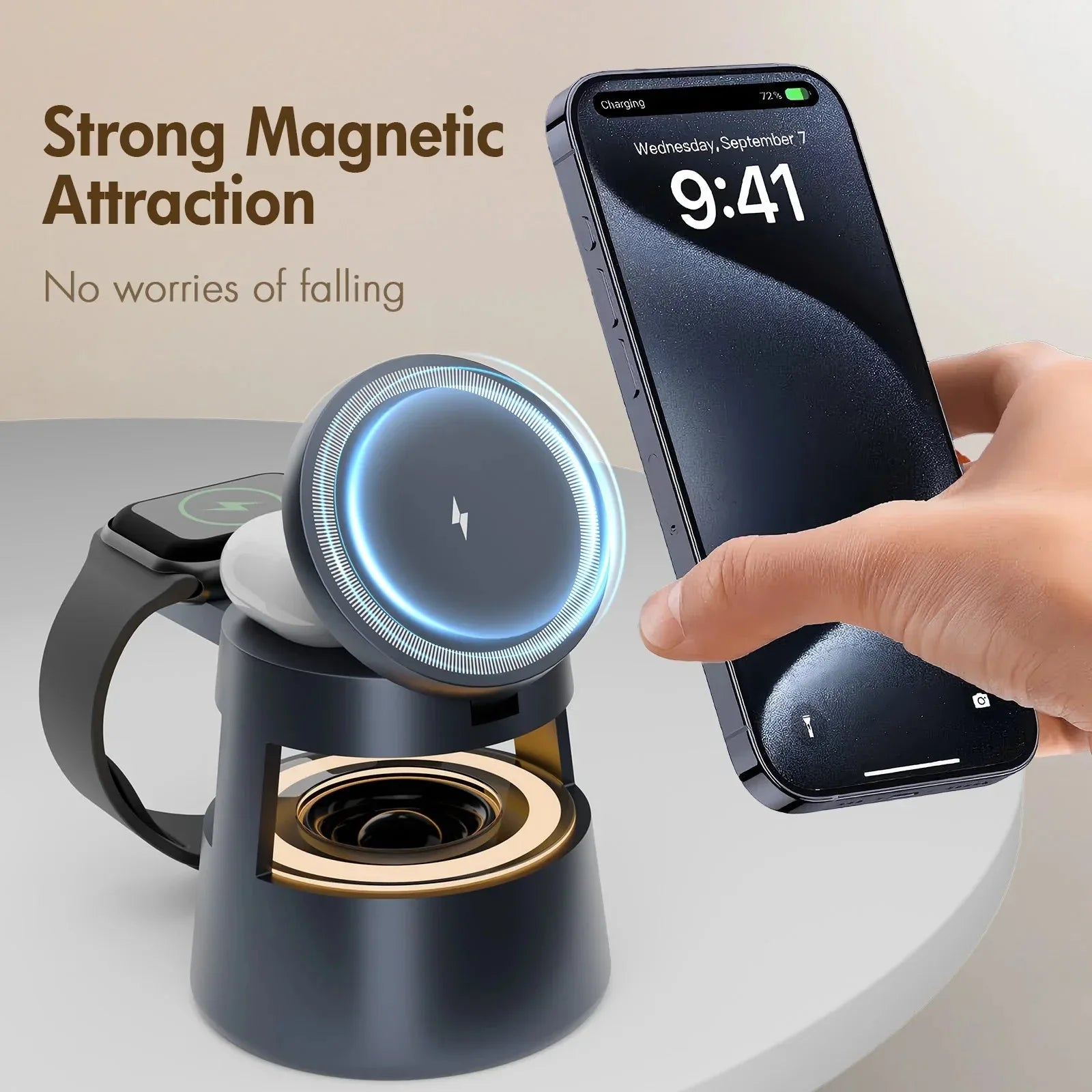 4 in 1 Wireless Charging Station Magnetic 15W Fast Charger™ - RS Store