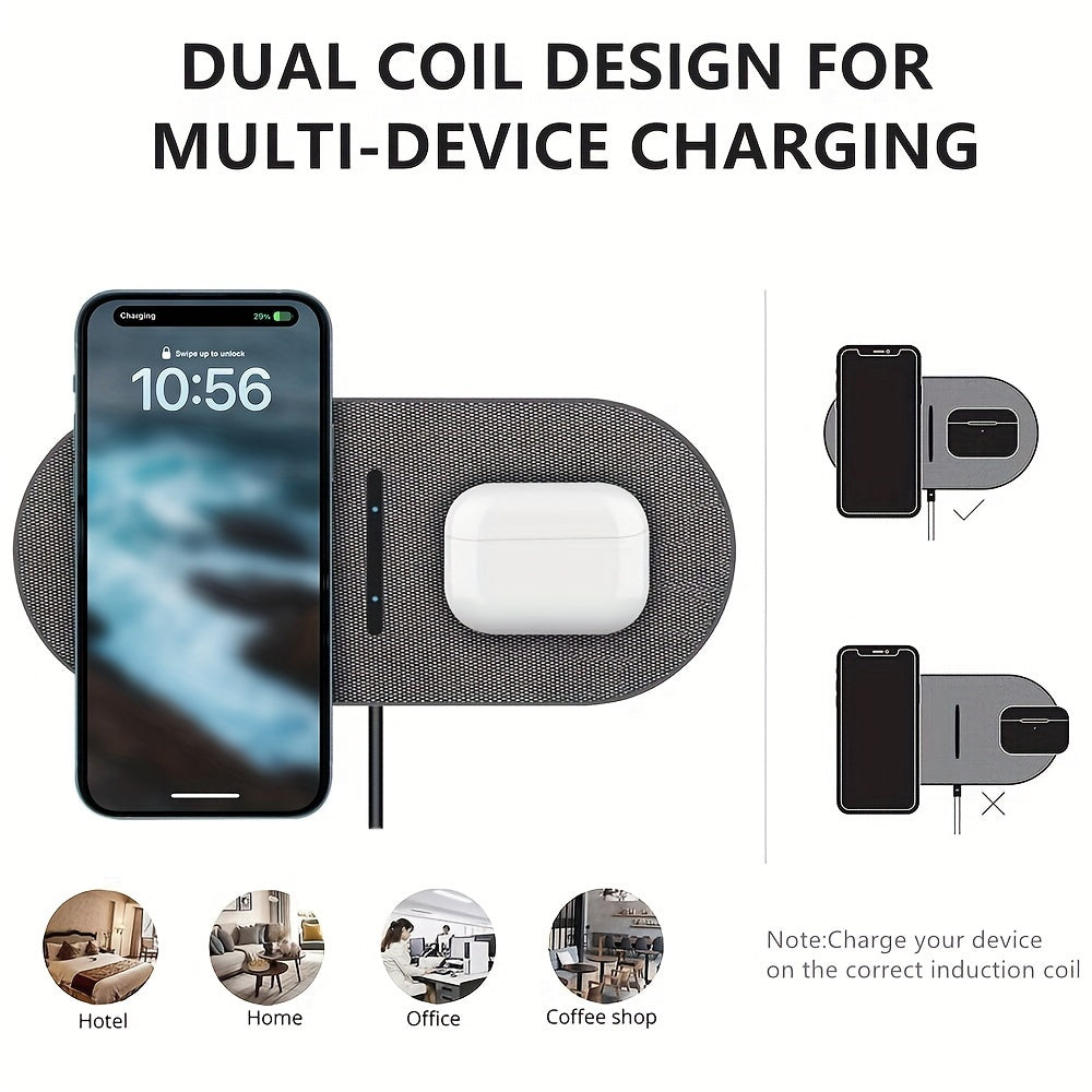 Dual Wireless Charger Pad 2 in 1™