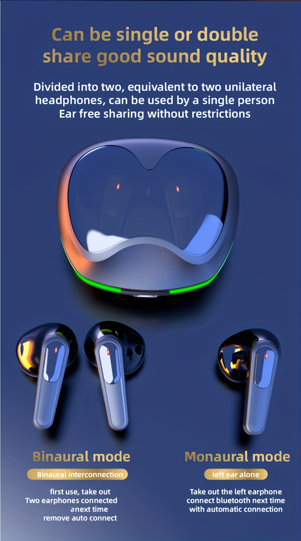 In-ear Earpbuds With LED Lights™