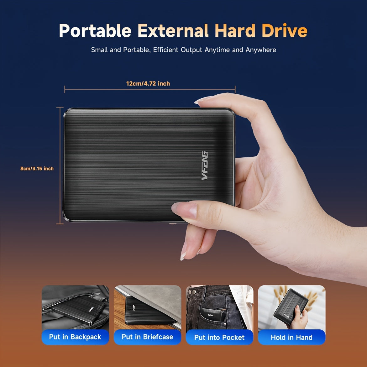 500GB Ultra Slim Portable External Hard Drive™