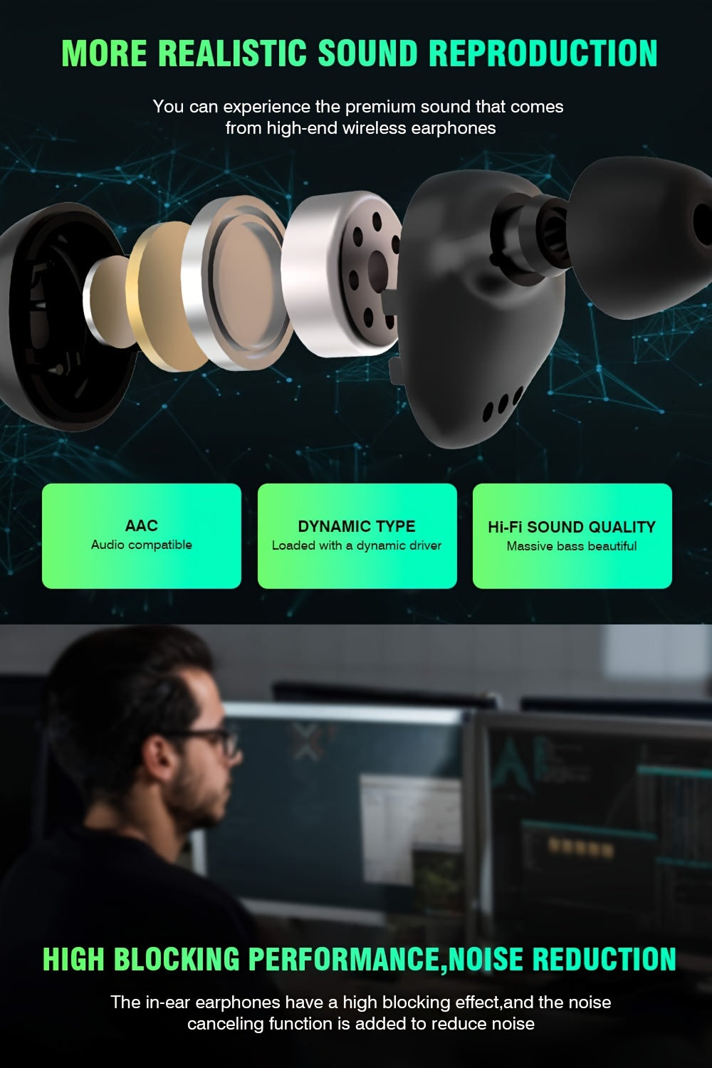 Wireless Earbuds 200 Hours Playtime™